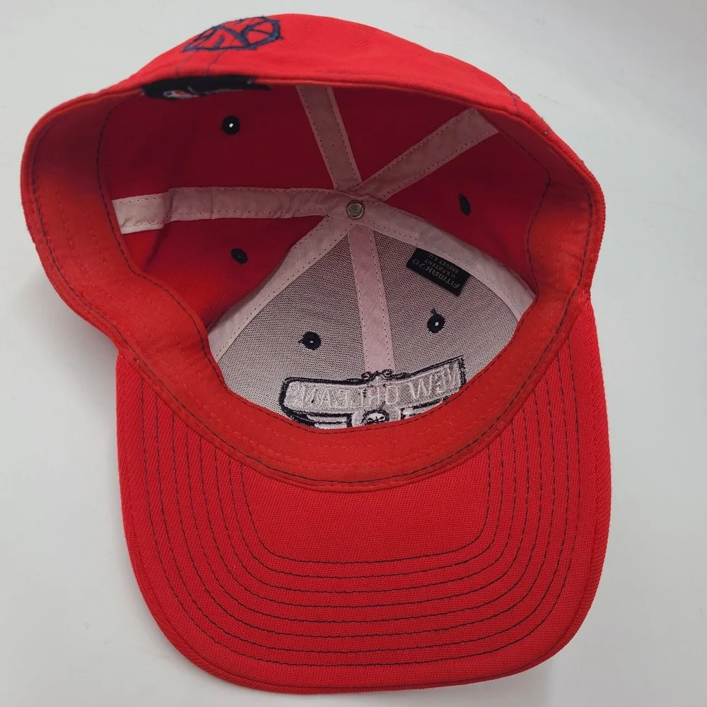 Youth New Orleans Pelicans Hat Fitted One Size Adidas Red White Blue NBA Boys